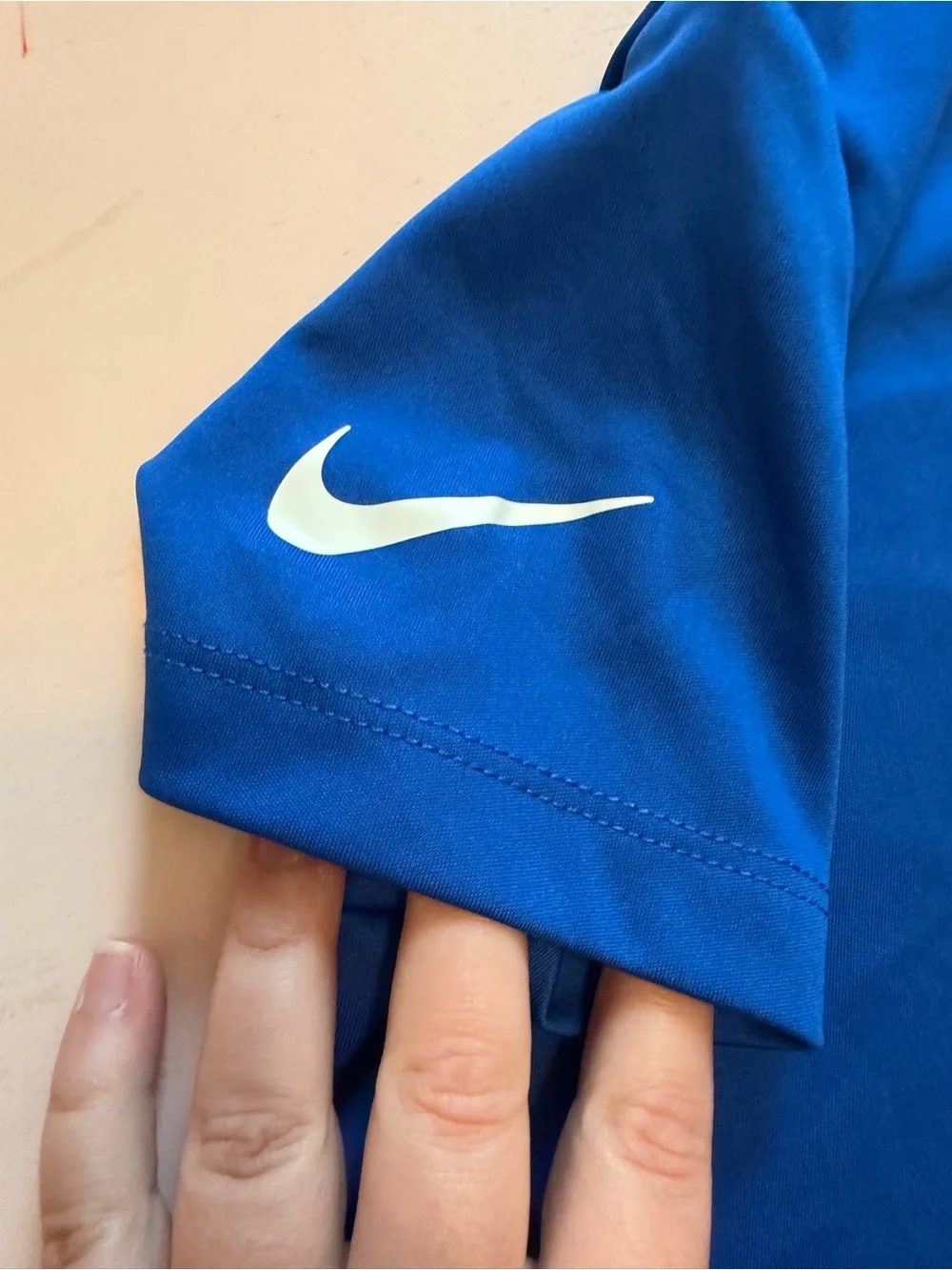 Nike Boys' Royal Blue Short-Sleeve Graphic Tee with White Swoosh